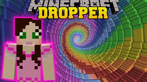 Minecraft: - RAINBOW SPIRAL!!! - THE DROPPER - Custom Map [2] - YouTube