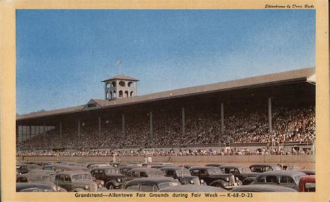 Grandstand - Allentown Fairgrounds during Fair Week Pennsylvania Postcard