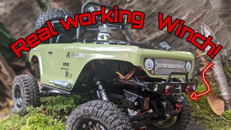 Axial SCX24 mods, working winch! - YouTube