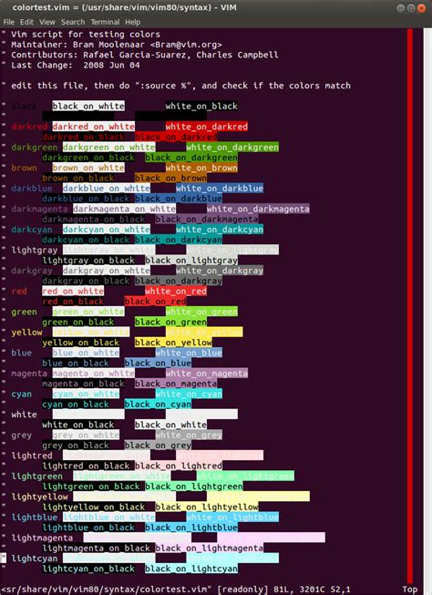 colorscheme - Make vim show all the colors - Vi and Vim Stack Exchange