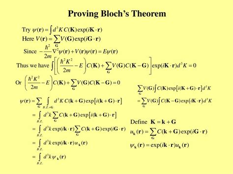 PPT - Photonic crystals (I) Bloch's theorem, photonic band structure, and energy flow PowerPoint ...