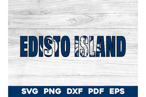 Edisto Island South Carolina Flag Design SVG PNG DXF EPS PDF