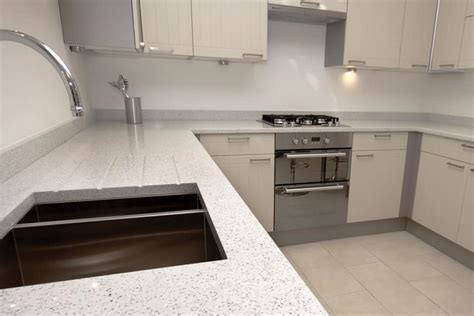 White Sparkle Quartz Worktops | Palazzostone