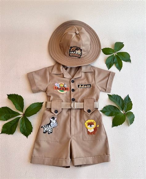 Personalized Safari Outfit One Piecesafari Hat Mickey Mouse Costume for ...