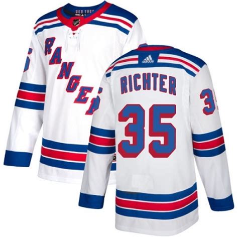 Youth Mike Richter New York Rangers Adidas Authentic White Away Jersey ...