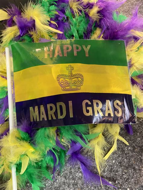 Happy Mardi Gras Flag