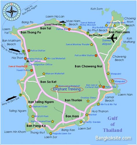 Map of Koh Samui SamuiMap9749L.gif (48405 bytes) | Samui, Koh samui ...