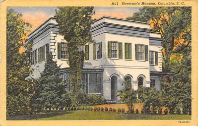 Governor's Mansion Columbia, South Carolina Postcard | OldPostcards.com