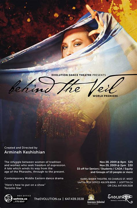 Behind the Veil Show 2009 Information | Evolution Dance Theatre