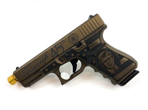 USED UNFIRED Glock 19 Gen4 Trump Commemorative 9x19mm 19 GEN4 FGLK85426 Hand gun - Arnzen Arms