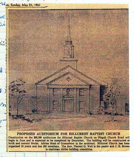 History of Hillcrest Baptist – Hillcrest Baptist Church