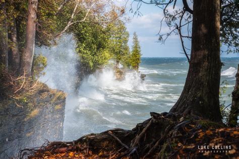 Waves of Cave Point County Park - Luke Collins Photography