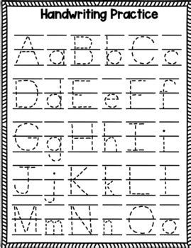 Handwriting-Letter Formation Worksheets for Kindergarten by Teaching ...