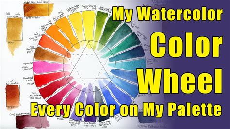 My Watercolor Color Wheel: Every Color on My Quiller Palette - YouTube