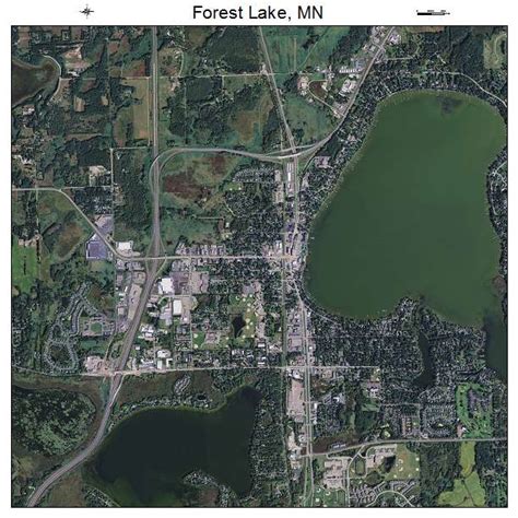 Aerial Photography Map of Forest Lake, MN Minnesota