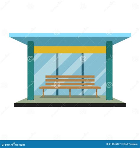 Bus Station Vector Design Illustration Stock Vector - Illustration of ...