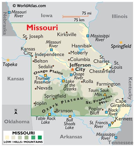 Missouri Large Color Map