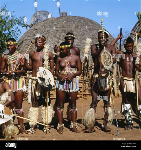 warrior man portrait trunk tribe family national costume South Africa ...