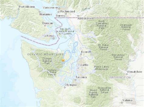 Magnitude 4.0 earthquake strikes Olympic Peninsula south of Victoria ...