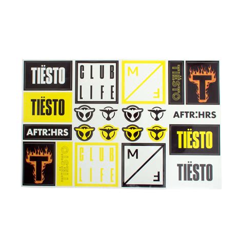 Tiësto Vinyl Sticker Sheet | Shop the Tiësto Official Store