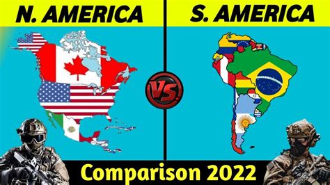 North America vs South America Military Power Comparison 2022 | South ...