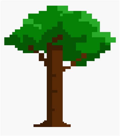 Easy Pixel Art Trees, HD Png Download - kindpng