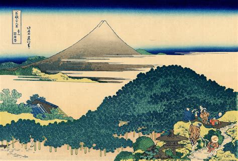 Au début du XIXème siècle, Hokusai a réaliser une série d'estampes Les Trente six vue du Mont ...