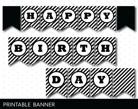 14+ Happy birthday banner printable black and gold pdf images ...