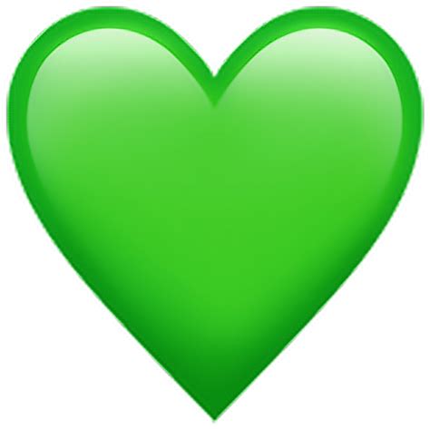 Emotions Emotion Emoji Heart Whatsapp Green - Heart - (1024x1024) Png Clipart Download