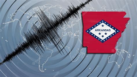 Premium Photo | Seismic activity earthquake arkansas map richter scale