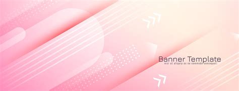 Free Vector | Modern soft pink color geometric banner design vector