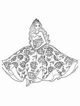 Barbie Wedding Dress Coloring Pages sketch template
