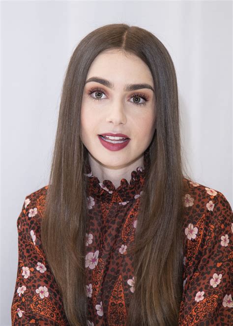 LILY COLLINS at Tolkien Press Conference in Hollywood 04/22/2019 ...