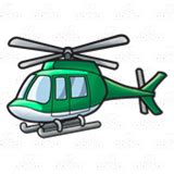 Abeka | Clip Art | Green Helicopter