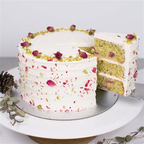 Roasted Pistachio and Rose Cake (NEW!) 32 | Baker's Brew Studio Pte. Ltd.