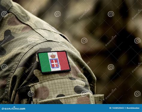 Flag of Kingdom of Italy 1861-1946 on Military Uniform. Army, Soldiers ...