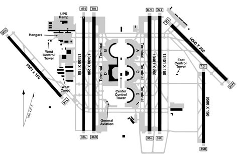 DFW terminal b map - DFW airport terminal b map (Texas - USA)