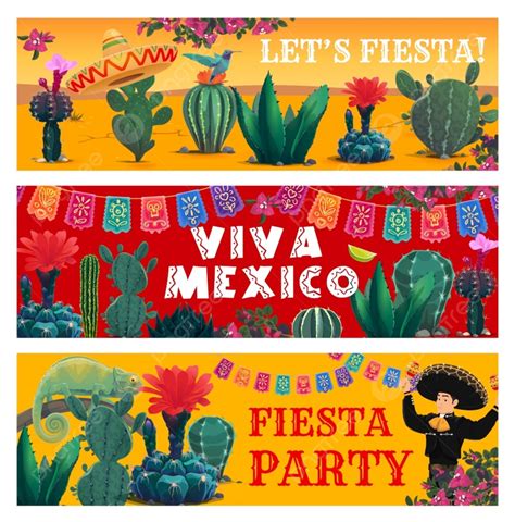 Mexican Holiday Fiesta Banners Template Download on Pngtree