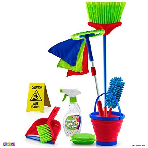 Play22 Kids Cleaning Set 12 Piece - Toy Cleaning Set Includes Broom ...