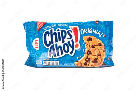 Chips Ahoy on White Stock Photo | Adobe Stock