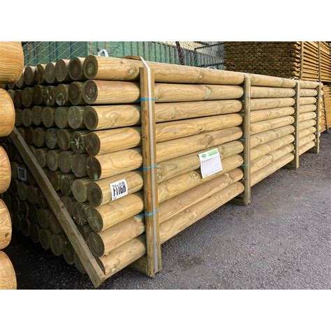 Treated Round Post 100mm x 3.66m – Cleveland Timber