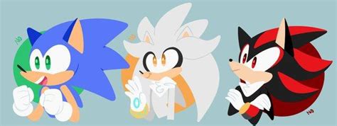 three different sonic and tails characters