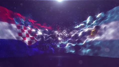 Croatia Vs Argentina Flag Animation 3d Stock Footage Video (100% Royalty-free) 1026690557 ...