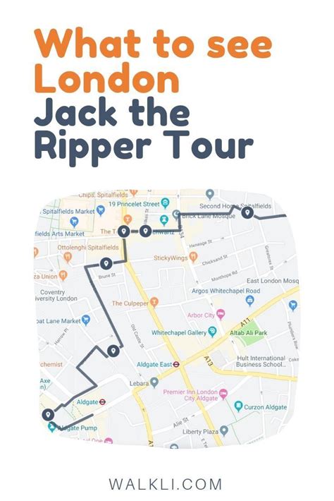 What to see in London - Jack the Ripper Tour - Free Travel Map | A self-guided walking tour map ...