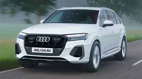 2024 Audi Q7 Facelift Rendered Based On First Spy Photos