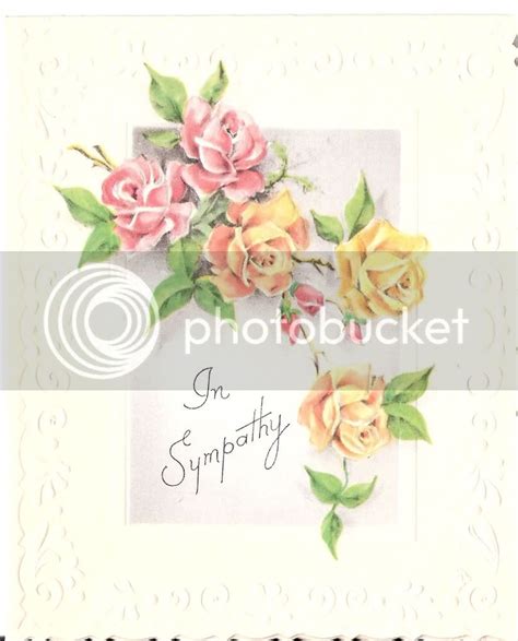 Vintage Sympathy Card With Roses Unused! | eBay