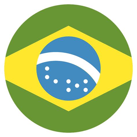 Brazil flag emoji clipart. Free download transparent .PNG | Creazilla