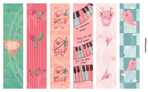 Draw So Cute Printable Bookmarks