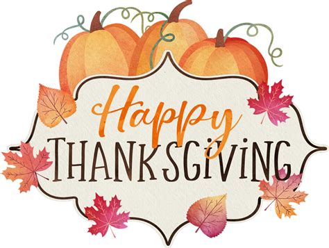 transparent happy thanksgiving clipart - Clip Art Library