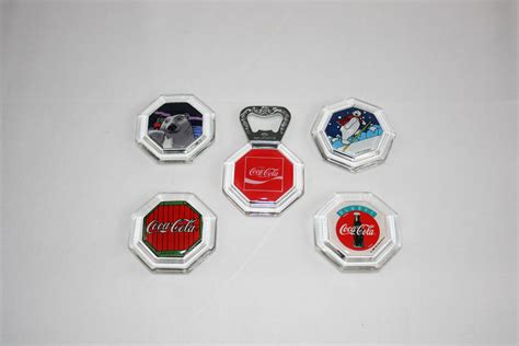 Vintage Coca-Cola Collector’s 4 Acrylic Magnet Memo Holder - 1 Bottle Opener– Coke Bottle Opener ...